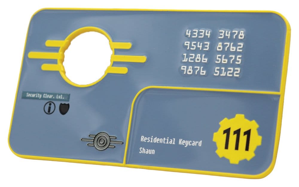 Fallout réplique Security Keycard Vault 111 Limited Edition 11 cm