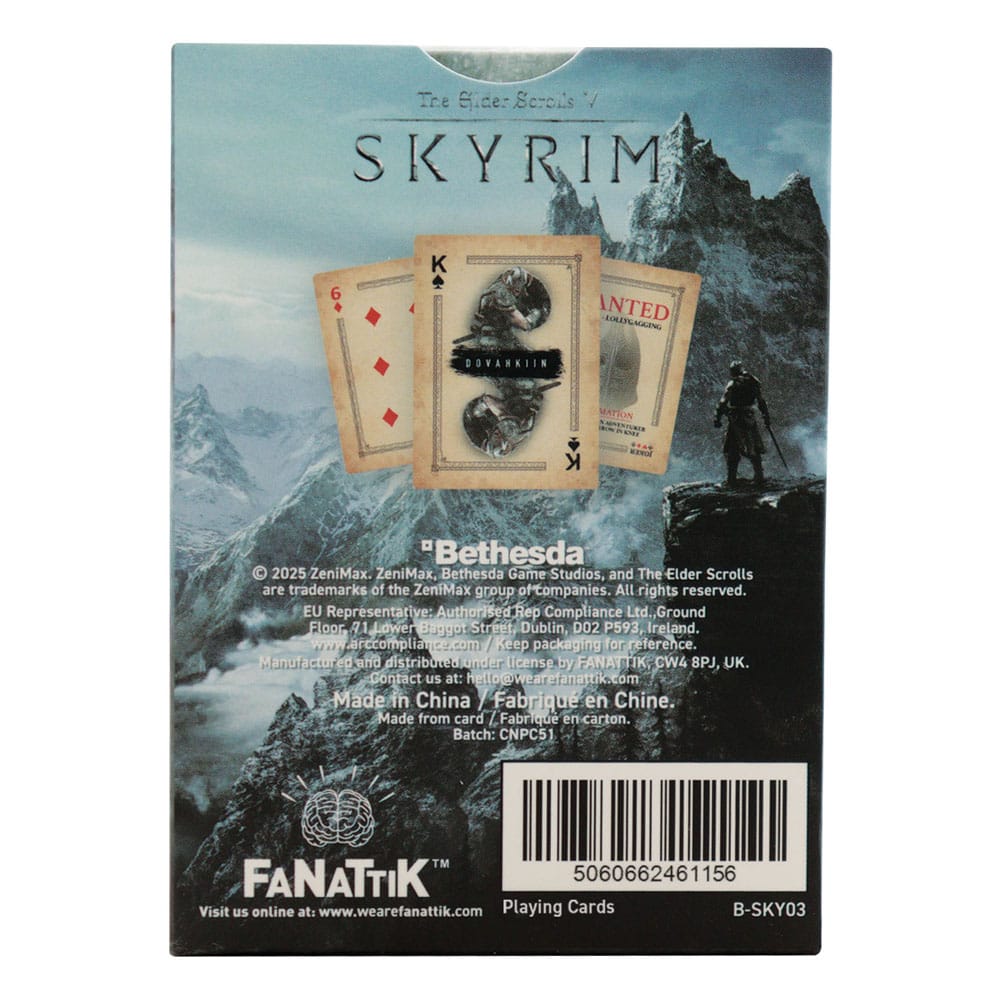 Elder Scrolls Skyrim jeu de cartes à jouer Boîte de présentation (12)