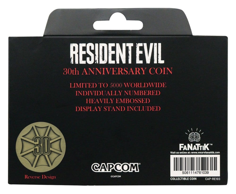 Resident Evil pièce de collection 30th Anniversary Antique Brass Edition