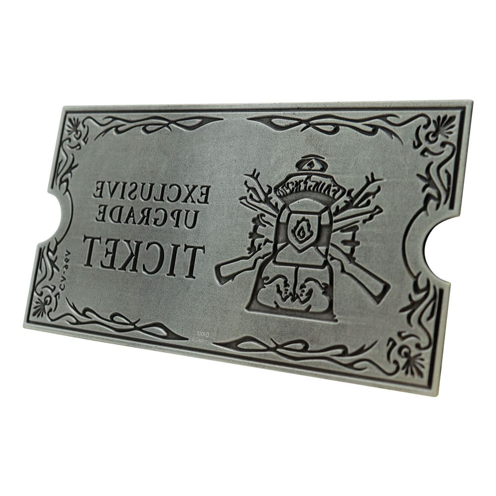 Resident Evil 4 réplique 1/1 Metal Exclusive Upgrade Ticket