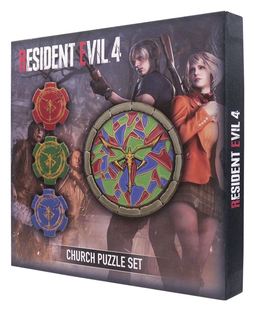 Resident Evil 4 réplique Church Puzzle Medallion Set