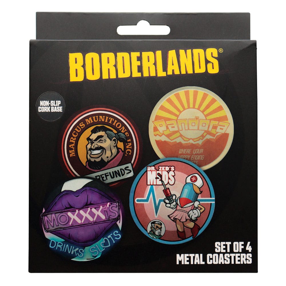 Borderlands pack 4 sous-verres