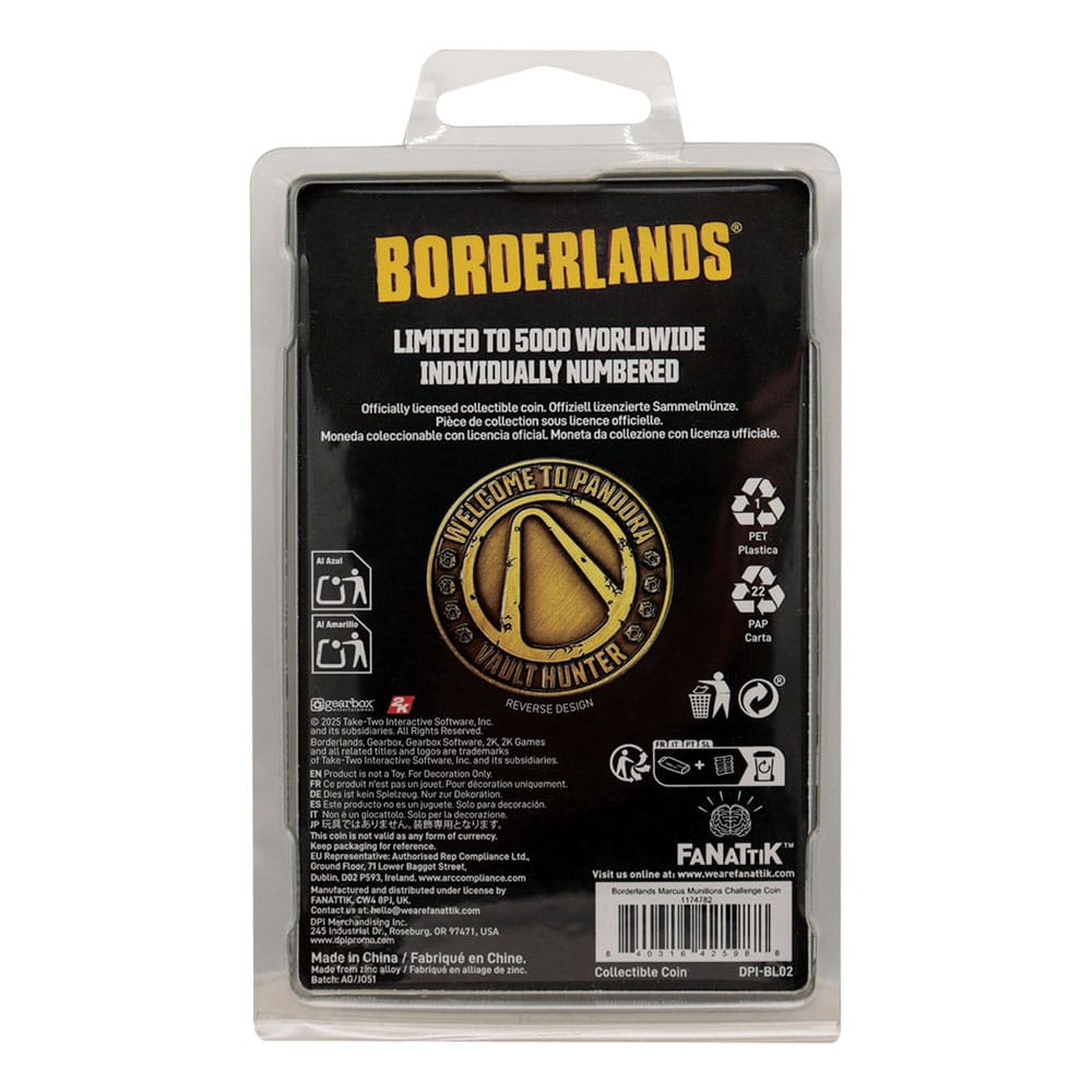 Borderlands pièce de collection Marcus Munitions Limited Edition