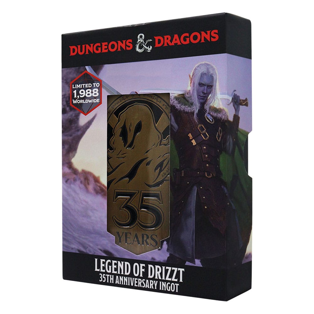 Dungeons & Dragons Lingot 35th Anniversary Legend of Drizzt Limited Edition