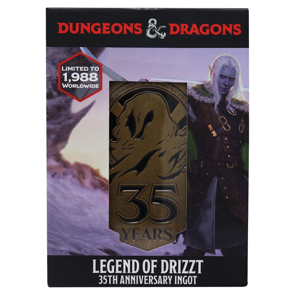 Dungeons & Dragons Lingot 35th Anniversary Legend of Drizzt Limited Edition