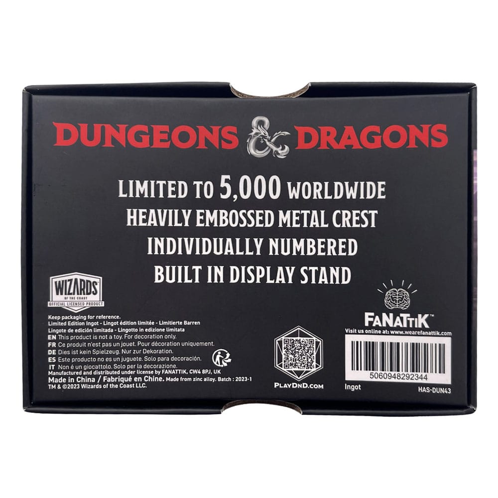 Dungeons & Dragons Lingot Mithral Hall Limited Edition