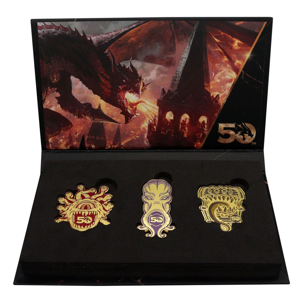 Dungeons & Dragons set 3 pin's 50th Anniversary