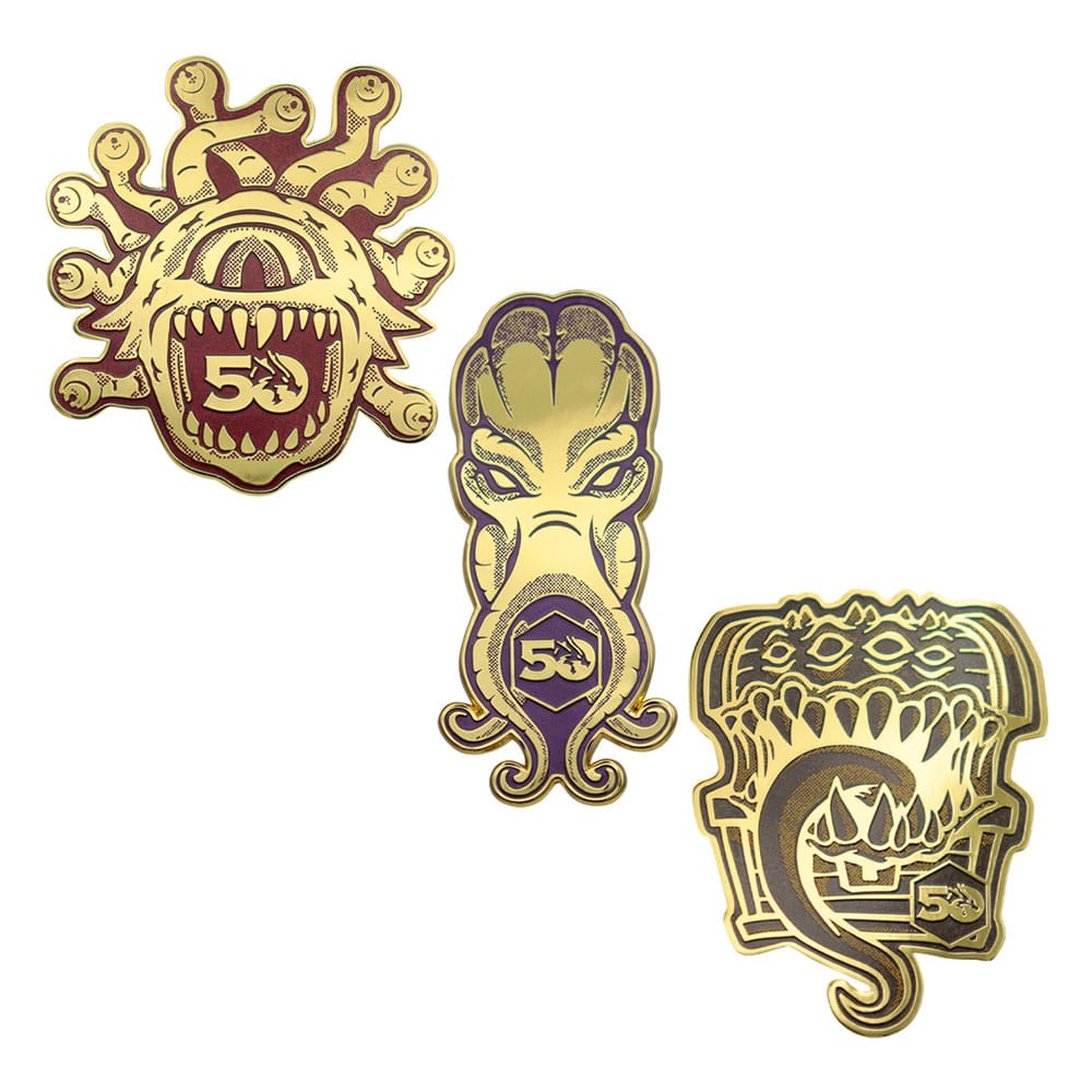 Dungeons & Dragons set 3 pin's 50th Anniversary