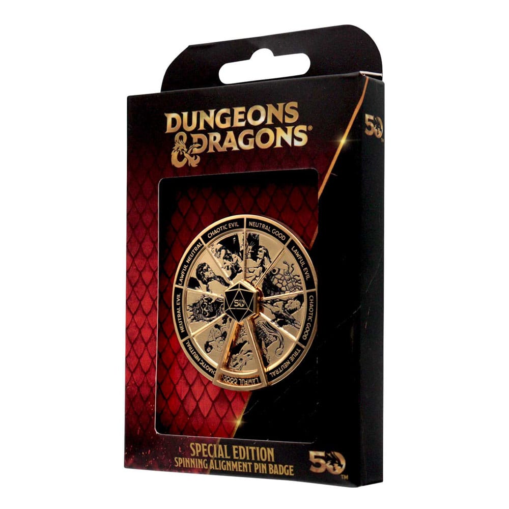 Dungeons & Dragons pin Alignment Spinner Coloured Limited Edition