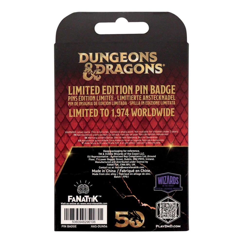 Dungeons & Dragons pin Alignment Spinner Coloured Limited Edition