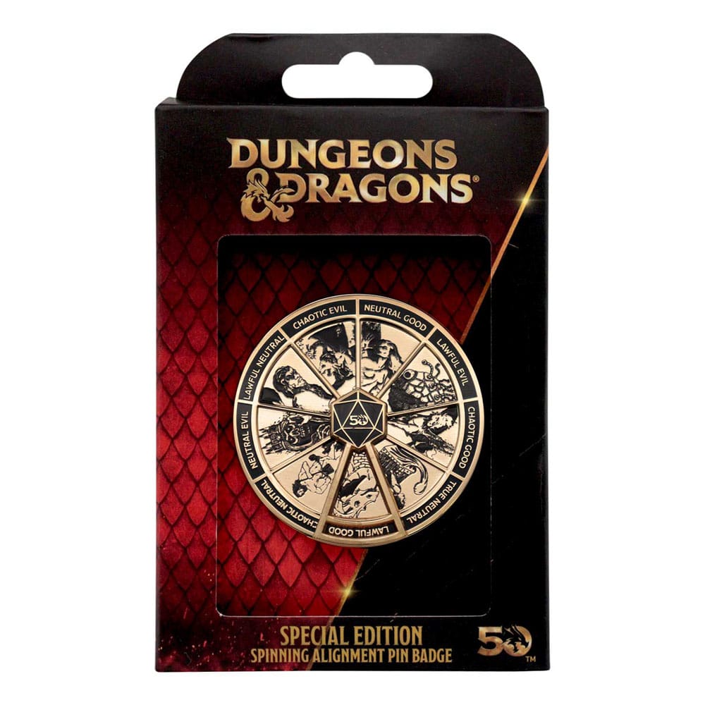 Dungeons & Dragons pin Alignment Spinner Coloured Limited Edition