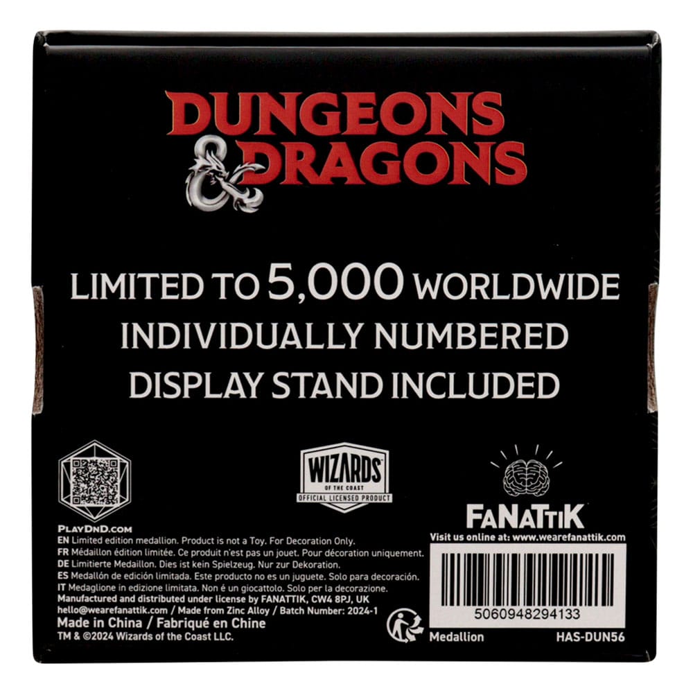Dungeons & Dragons médaillon D20