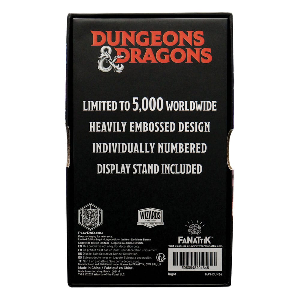 Dungeons & Dragons Lingot Book of Many Things Limited Edition