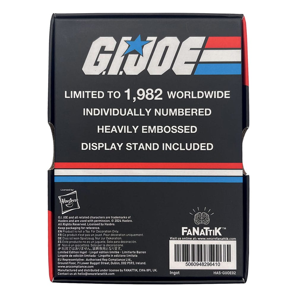 G.I. Joe Lingot A Real American Hero #1 Limited Edition