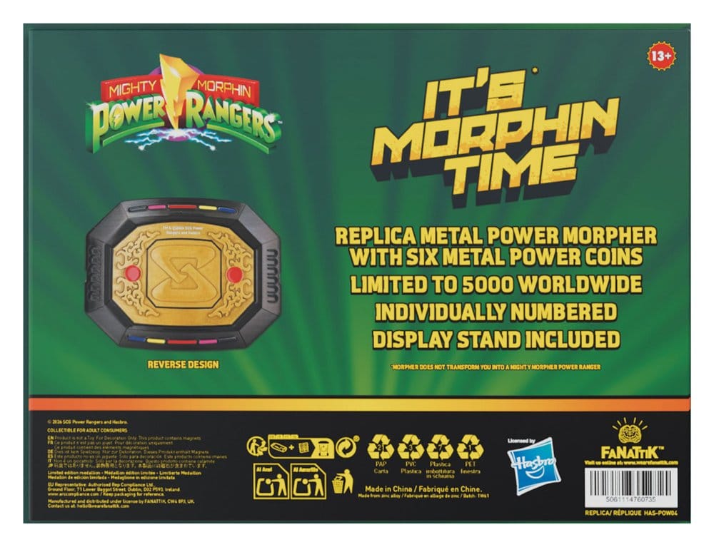 Power Rangers réplique Interchangeable Power Morpher Limited Edition 7 x 9 cm
