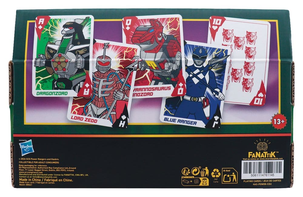 Power Rangers Jeu de Cartes Présentoir (12)