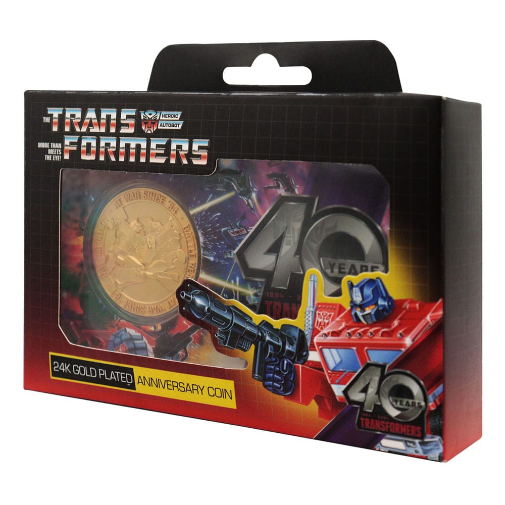 Transformers pièce de collection 40th Anniversary 24k Gold Plated Edition 4 cm