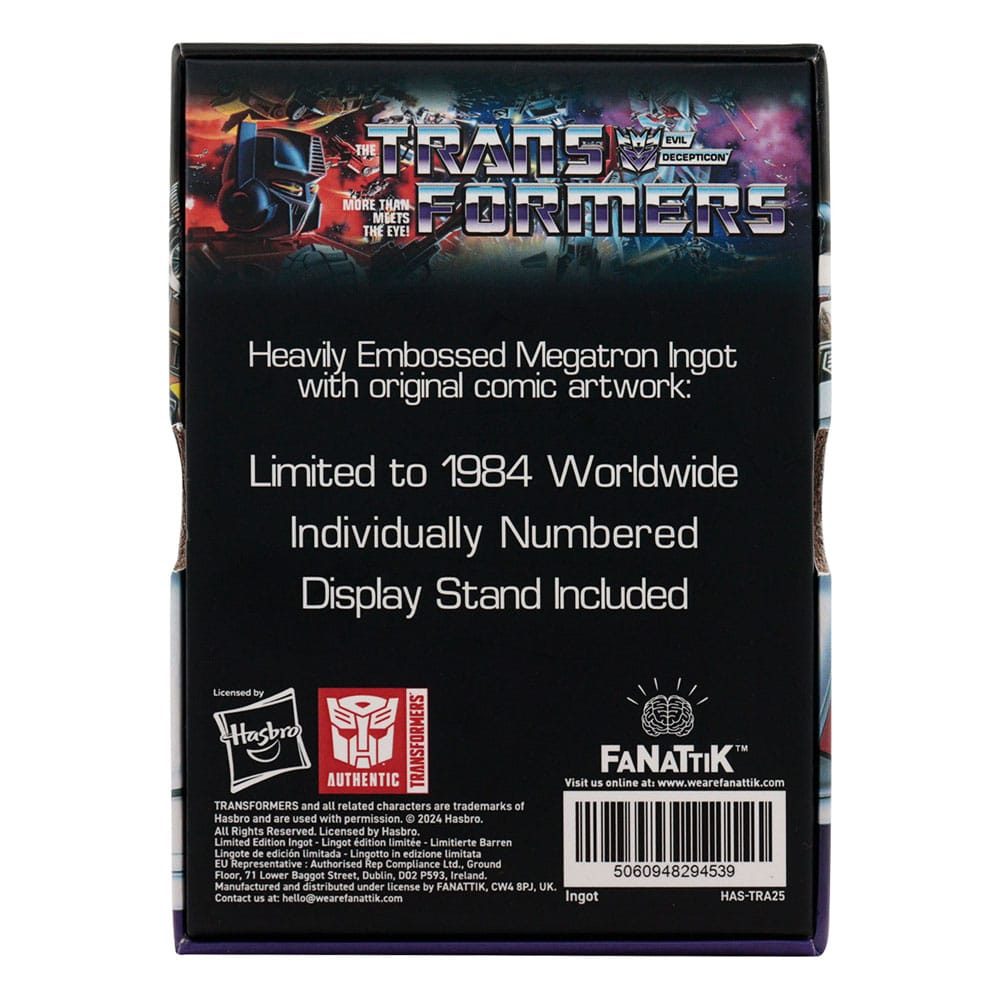 Transformers Lingot 40th Anniversary Decepticons Edition