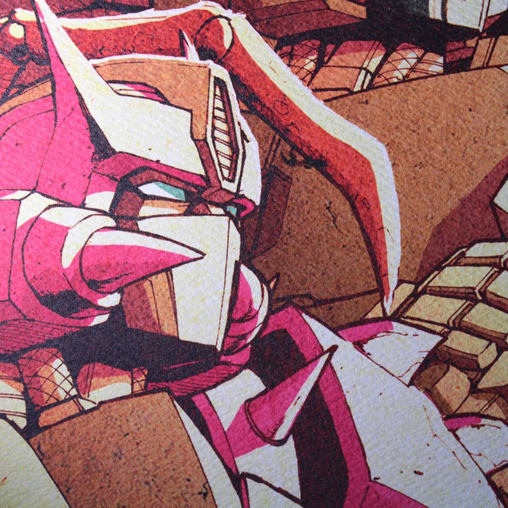 Transformers lithographie Optimus Prime Limited Edition 42 x 30 cm