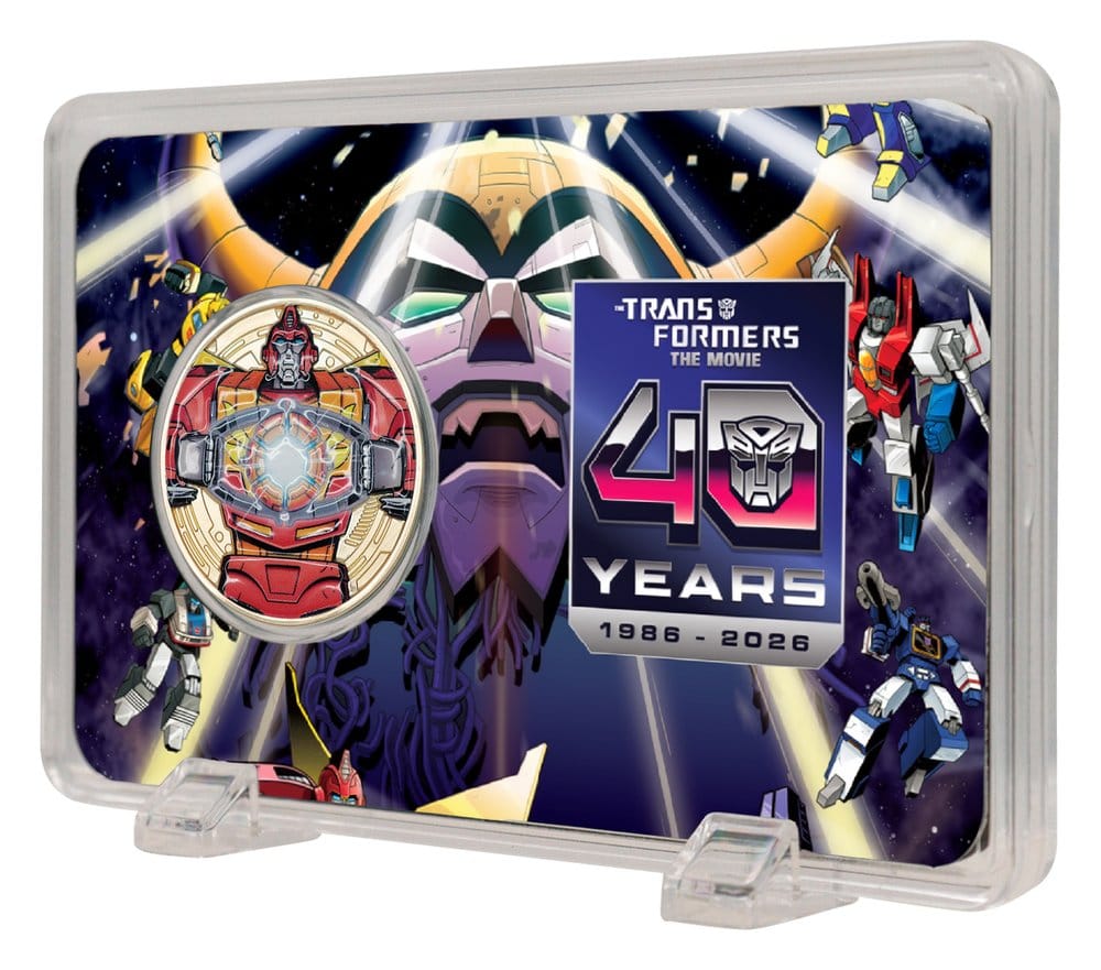 Transformers pièce de collection The Movie 40th Anniversary Limited Edition 24k Gold Plated