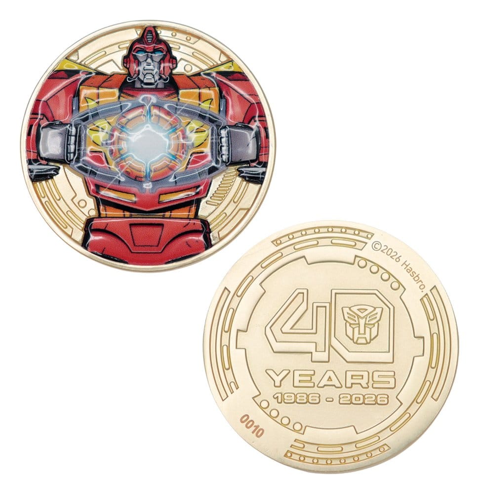 Transformers pièce de collection The Movie 40th Anniversary Limited Edition 24k Gold Plated