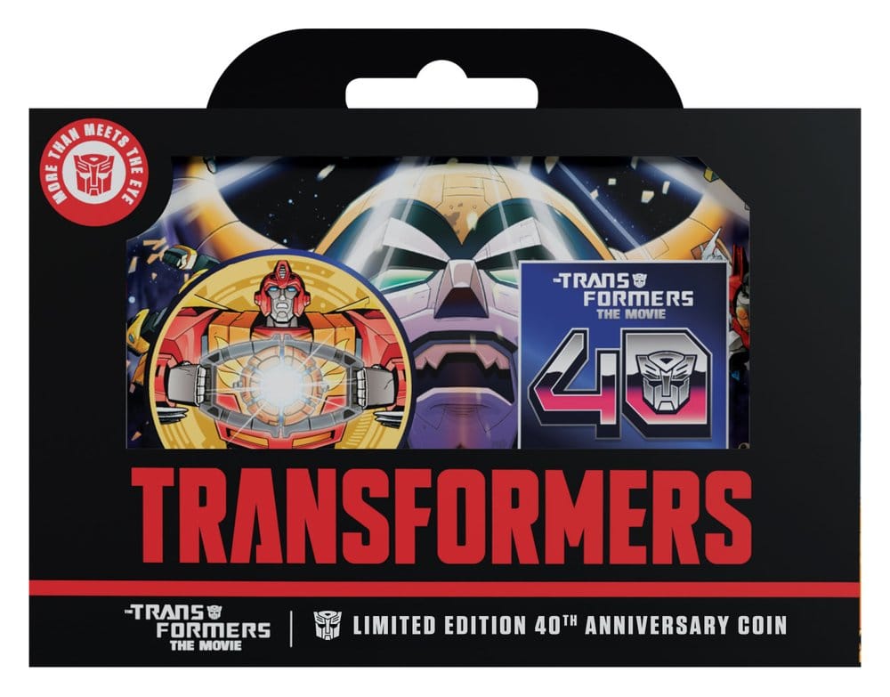 Transformers pièce de collection The Movie 40th Anniversary Limited Edition 24k Gold Plated