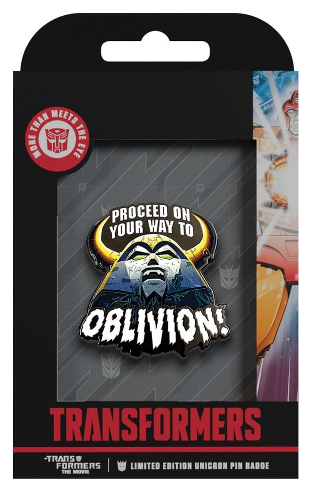 Transformers Pin The Movie 40th Anniversary Unicron Limited Edition