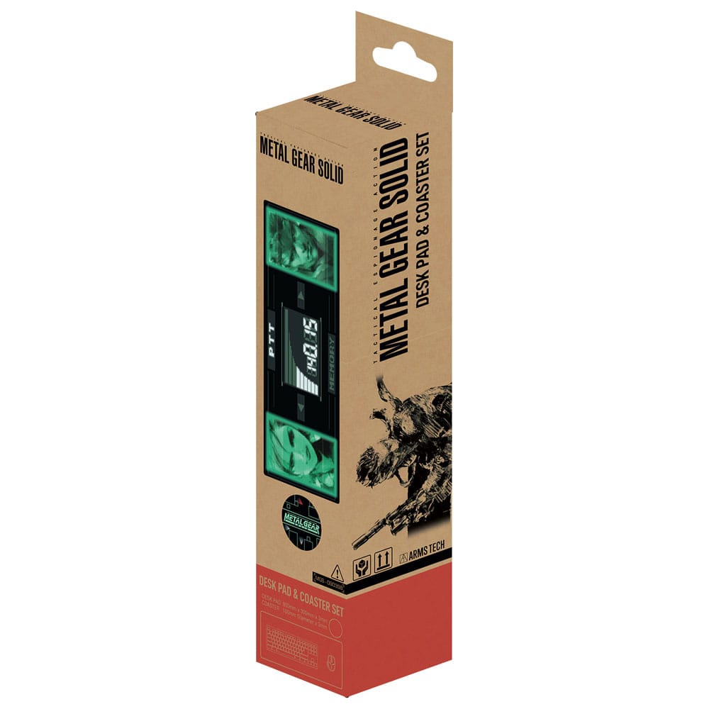 Metal Gear Solid set sous-mains revêtu & sous-verre Solid Snake x Raiden Limited Edition