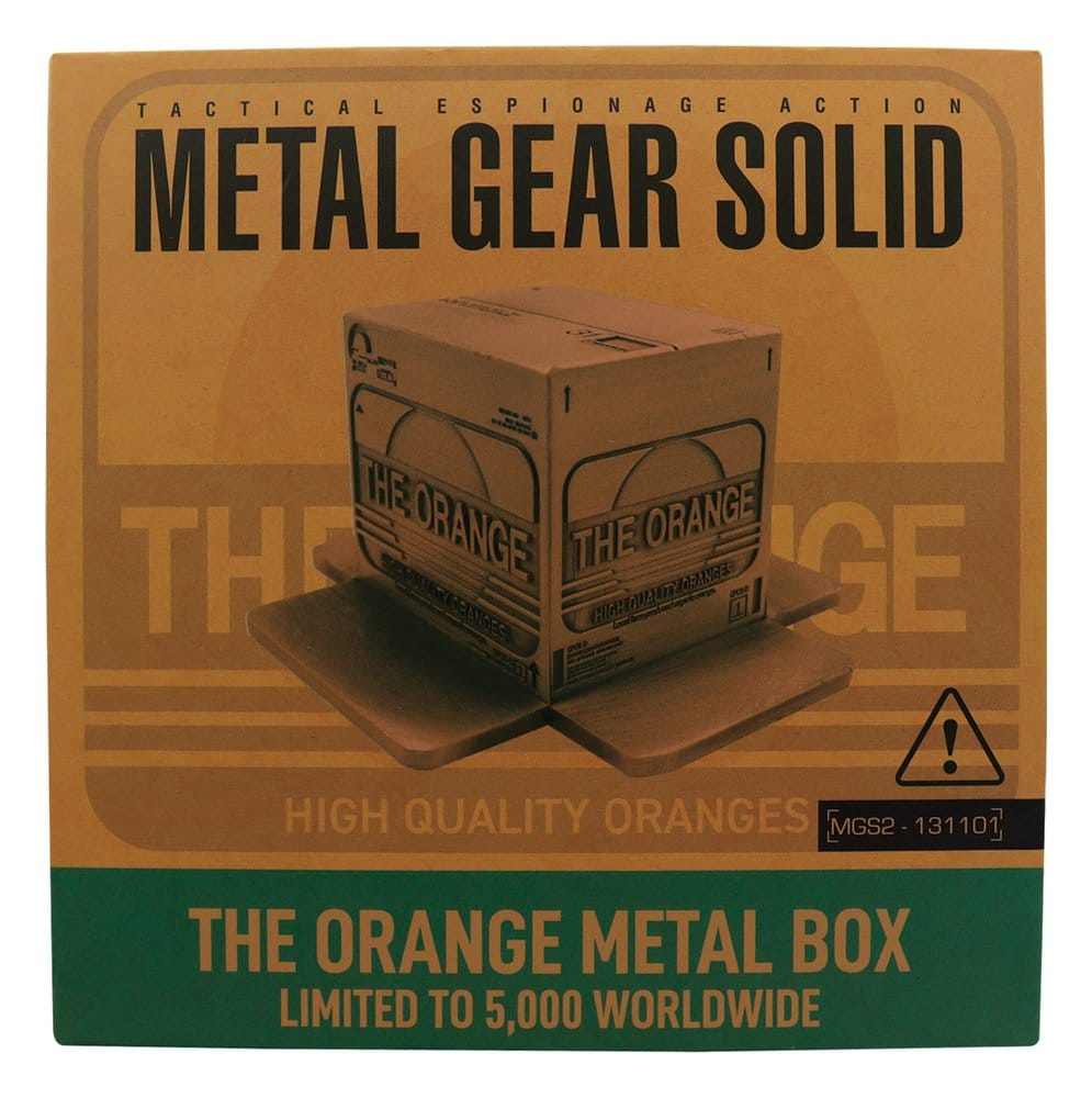 Metal Gear Solid 2 réplique Cardboard Box Antique Gold