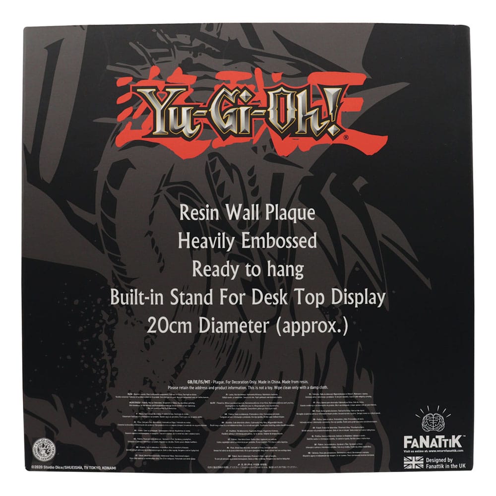 Yu-Gi-Oh! - Plaque de collection en résine Dragon Blanc aux Yeux Bleus