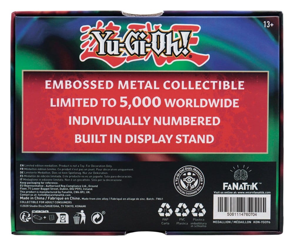 Yu-Gi-Oh! médaillon Exodia Head Limited Edition