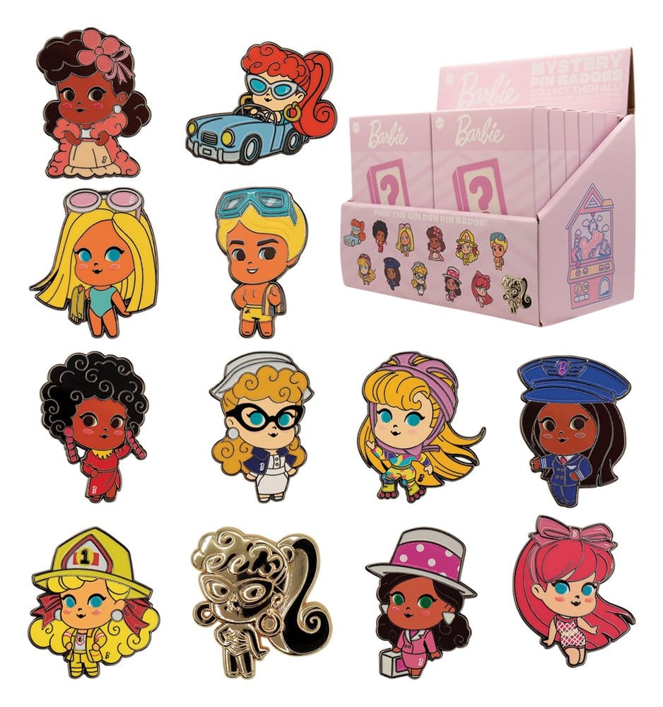 Barbie présentoir boîte-mystère Mystery Pin's Blind Box présentoir (12)