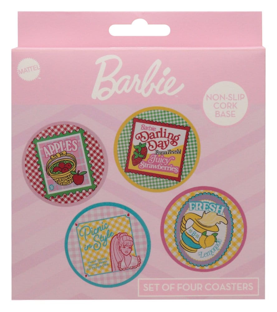 Barbie pack 4 sous-verres