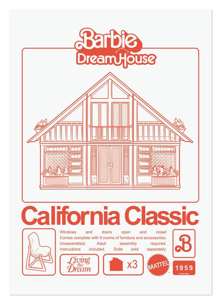 Barbie lithographie California Classic DreamHouse Limited Edition