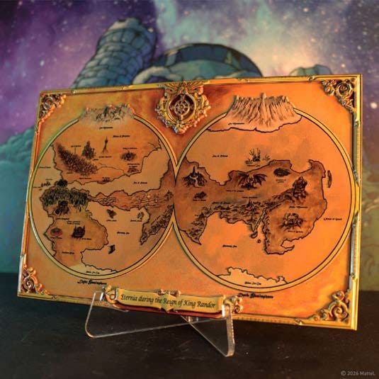 Masters of the Universe réplique Metal Map of Eternia Limited Edition 10 x 15 cm