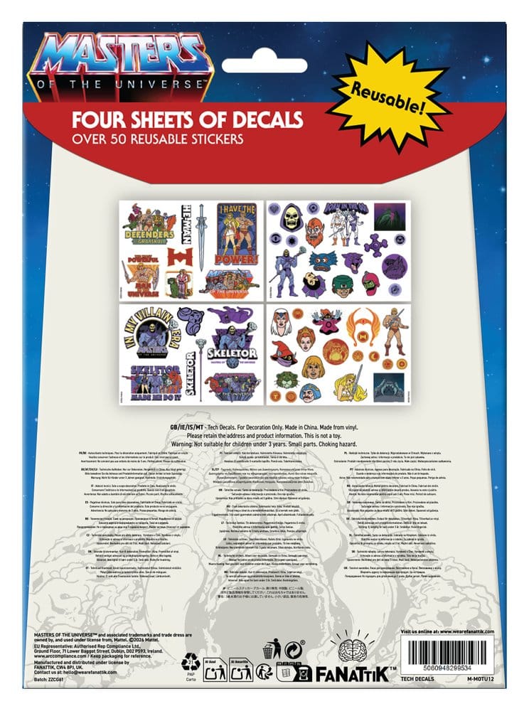 Masters of the Universe stickers tech