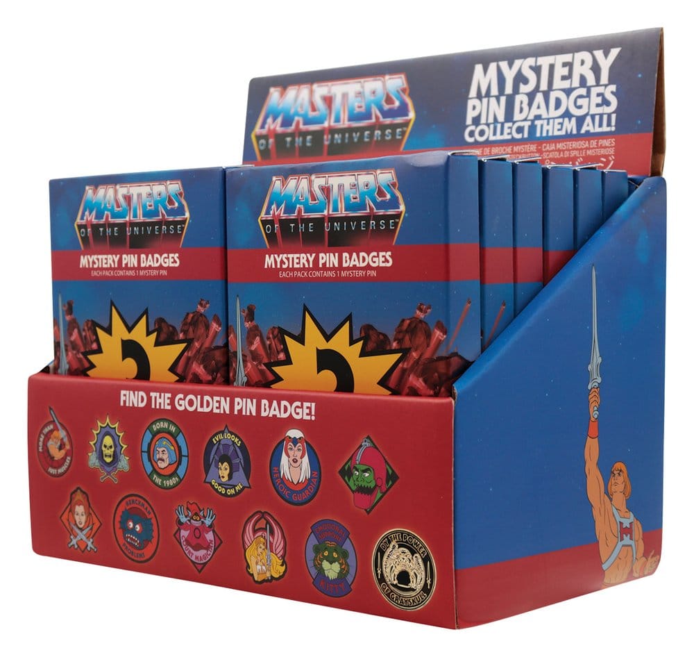 Masters of the Universe présentoir boîte-mystère Mystery Pin's Blind Box présentoir (12)