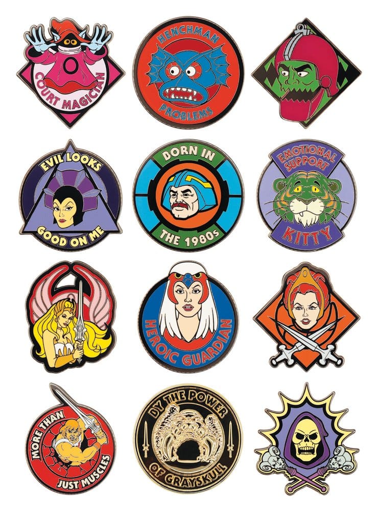 Masters of the Universe présentoir boîte-mystère Mystery Pin's Blind Box présentoir (12)
