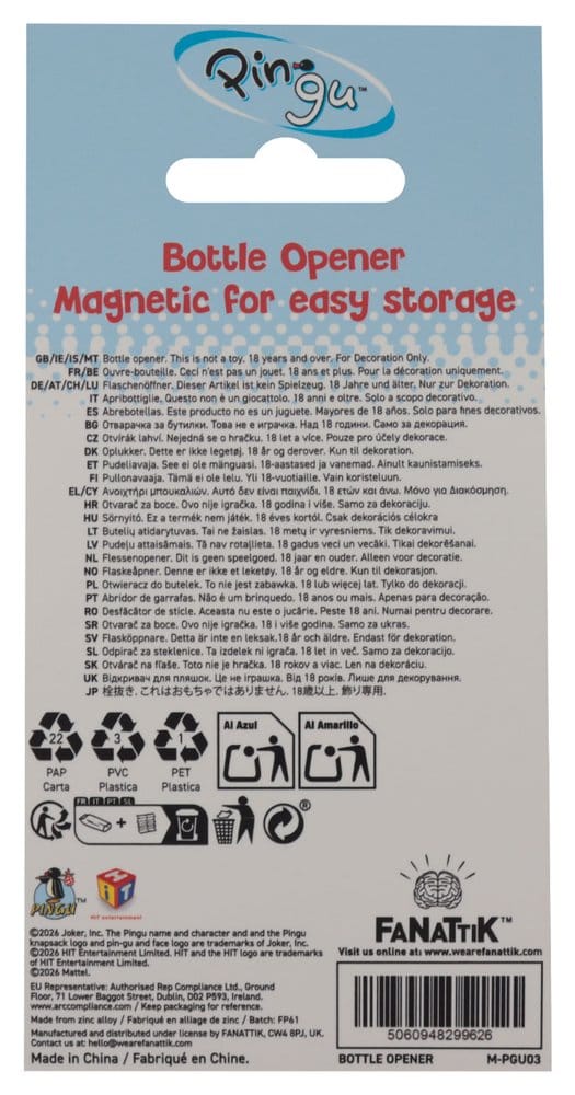 Pingu décapsuleur Magnetic