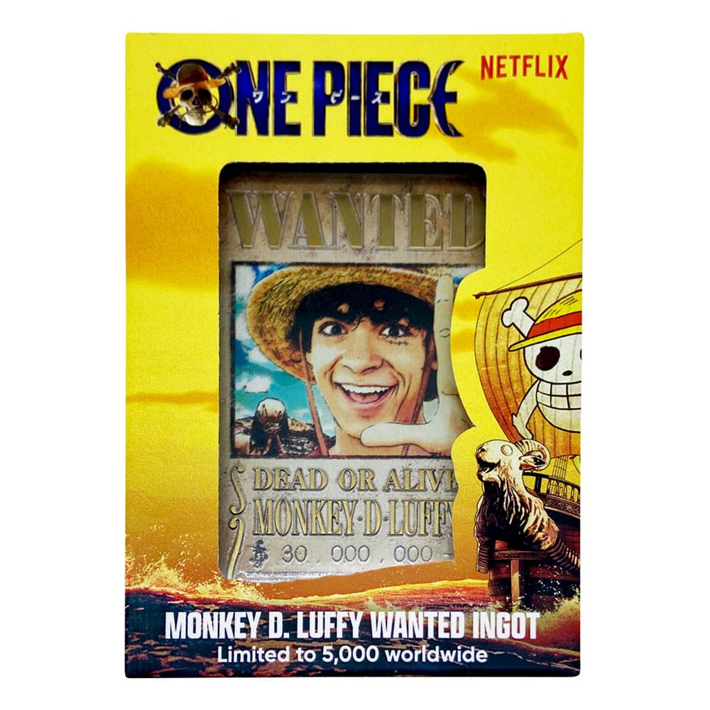 One Piece Lingot Luffy Wanted Poster Limited Edition