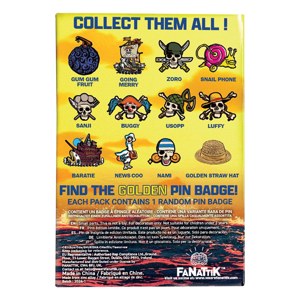 One Piece présentoir Pin's Mystery Pin Badge (12)
