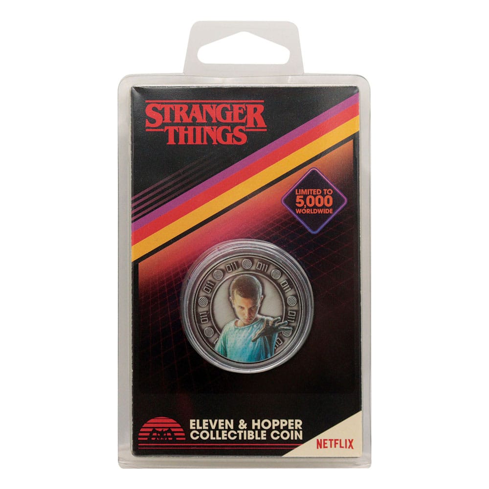 Stranger Things pièce de collection Eleven & Hopper 4 cm