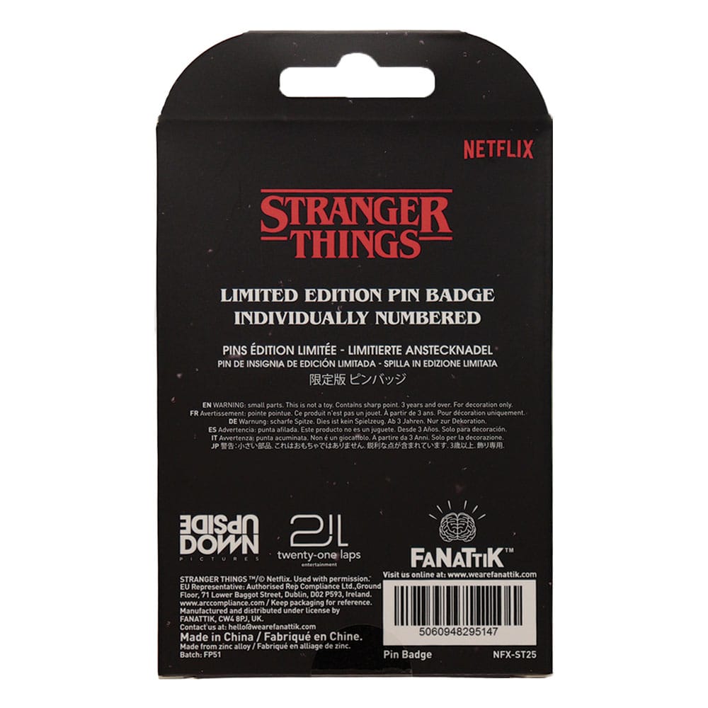 Stranger Things pin Hellfire Lives Limited Edition