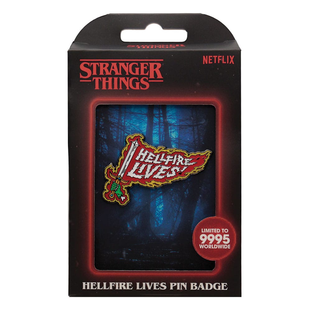 Stranger Things pin Hellfire Lives Limited Edition