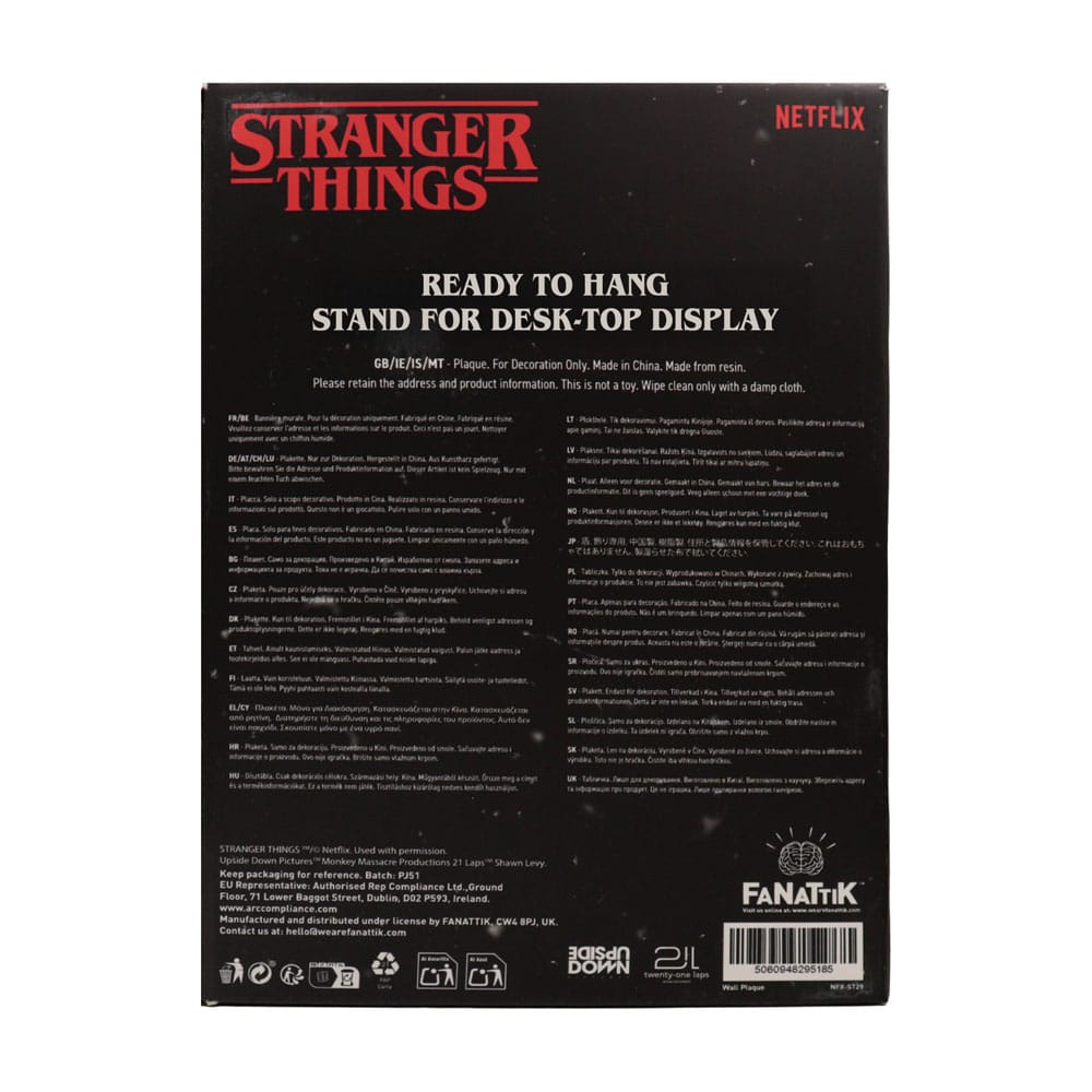 Stranger Things  panneau résine Creel House Stained Glass Window