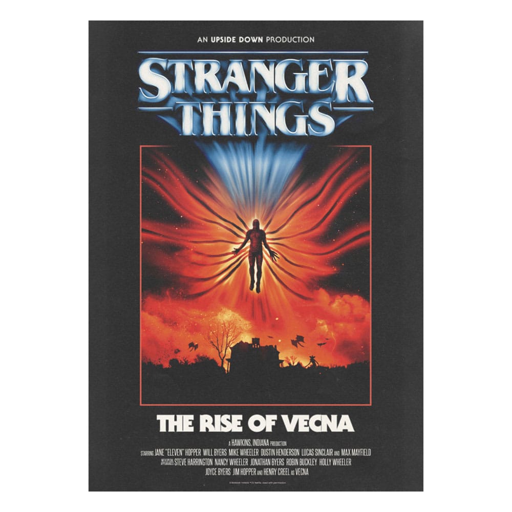 Stranger Things lithographie The Rise of Vecna Limited Edition 42 x 30 cm