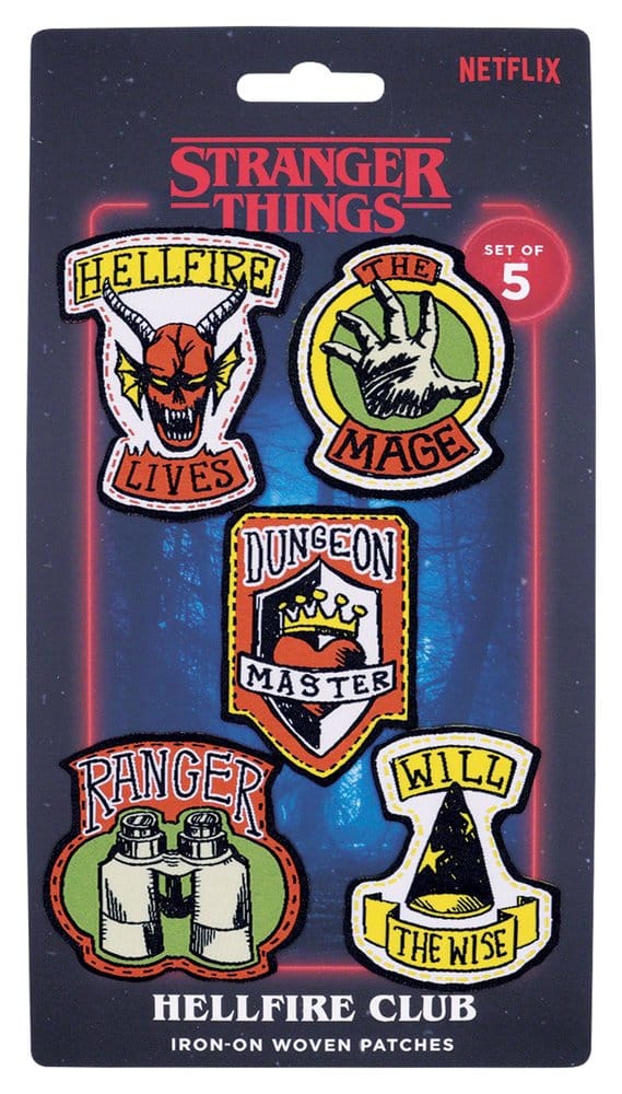 Stranger Things Patchs en Tissu 5-Pack