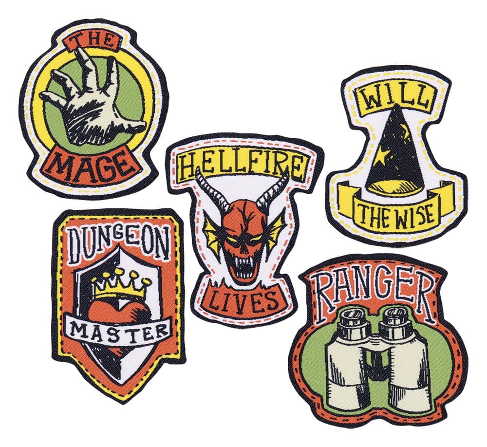 Stranger Things Patchs en Tissu 5-Pack