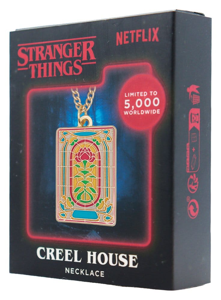 Stranger Things collier Creel House Window Limited Edition 3 x 2 cm