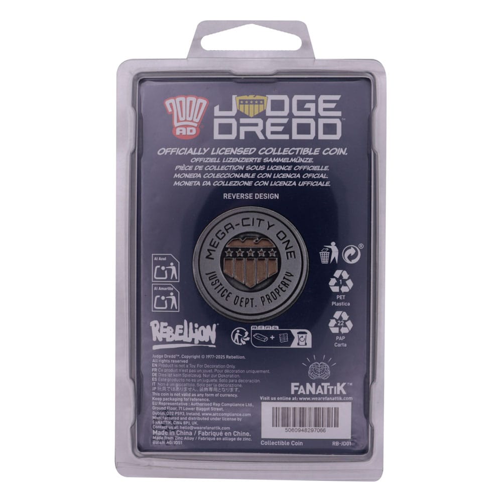 2000 AD pièce de collection Judge Dredd Mega-City One Limited Edition